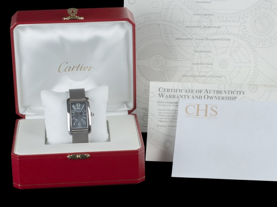 Cartier Cartier Tank Américaine LM White Gold Slate Roman Dial W2605229/1741 